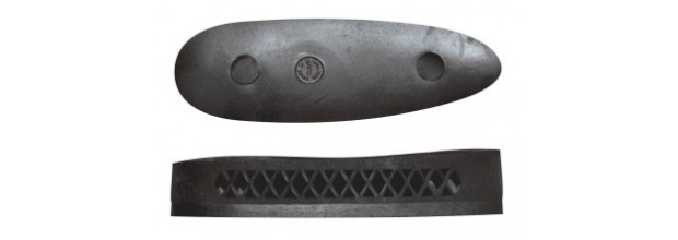 BUTT PLATE RUBBER VENTILATED BLACK Ν64 26mm