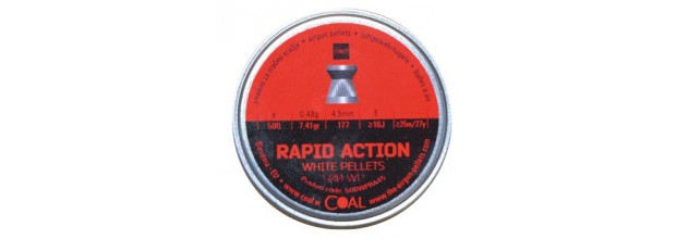 COAL AIRGUN PELLETS 500WP RAPID ACTION FLAT 4.5mm (0,48grs)