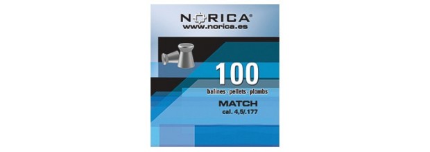 NORICA MATCH FLAT 4.5mm (0.55grs) 100pcs