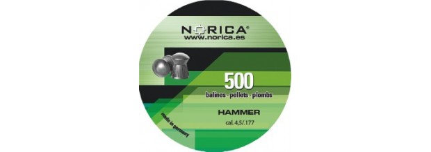 NORICA AIRGUN PELLETS HAMMER ROUND 5,5mm (0.95grs)