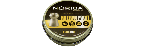 NORICA HOLLOW POINT 5,5mm (15,00grs) σε μεταλ.κουτιά των 250