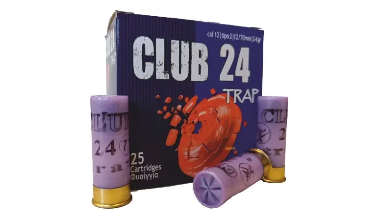 CLUB 24 TRAP C12 ΦΥΣΙΓΓΙΑ CLUB 24gr TRAP C12 Φυσίγγια Club Trap σκο...